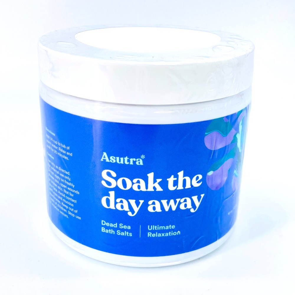 Asutra Soak The Day Away Dead Sea Bath Salts 16 oz